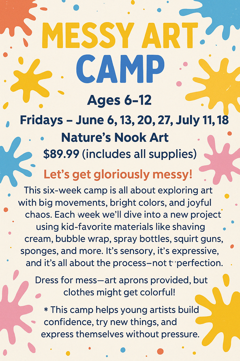 🎨 Messy Art Camp