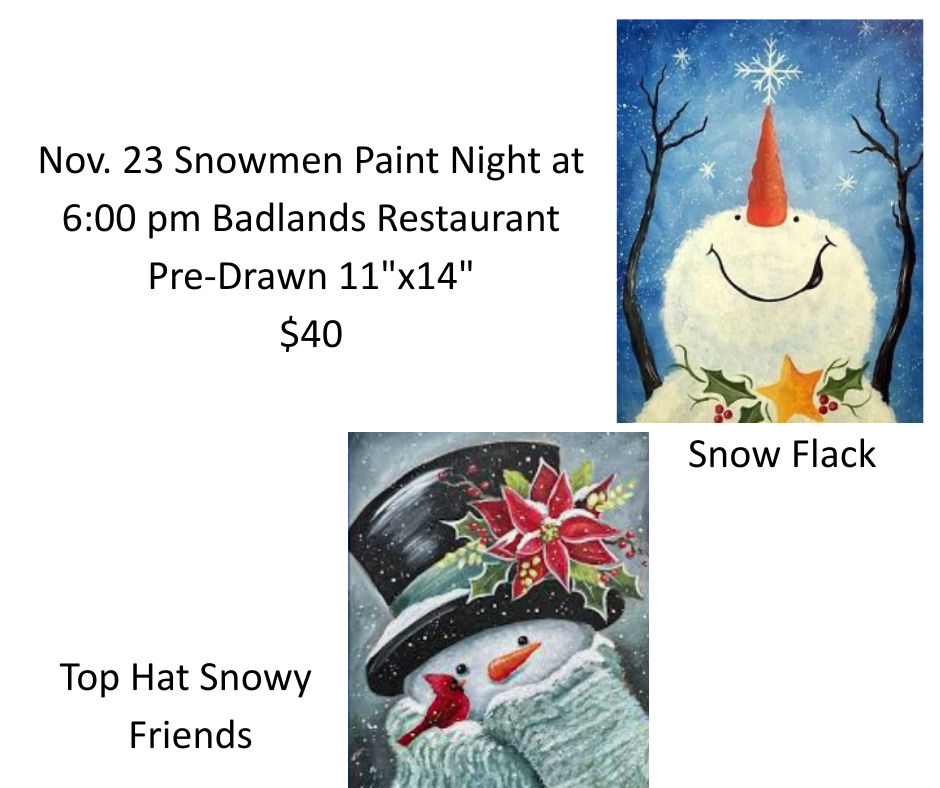 Nov 23 Family Paint Night at Badlands