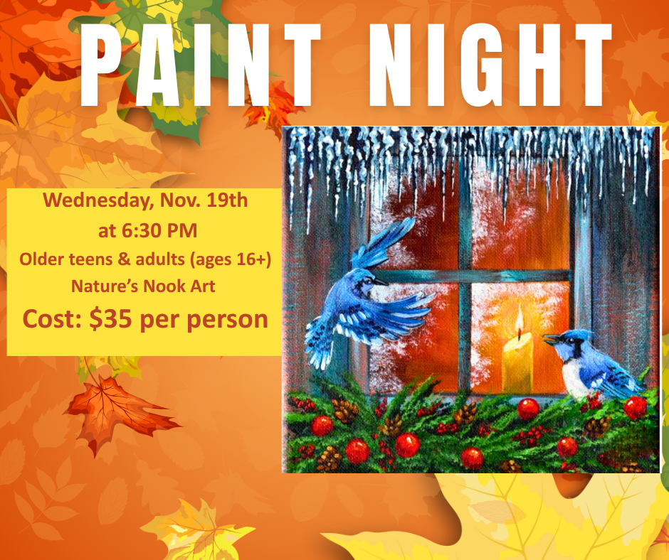 Nov. 19th Paint Night at Nature's Nook