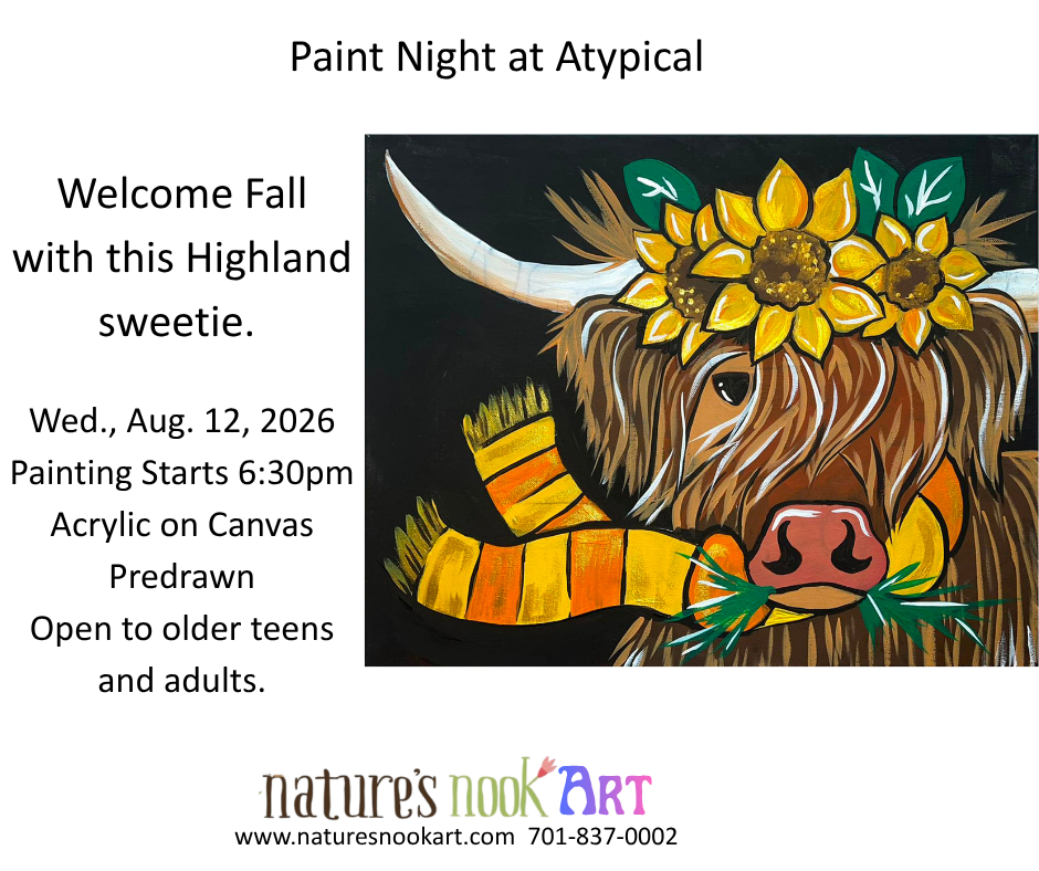 Aug. 12th Fall Highland Cow at Atypical