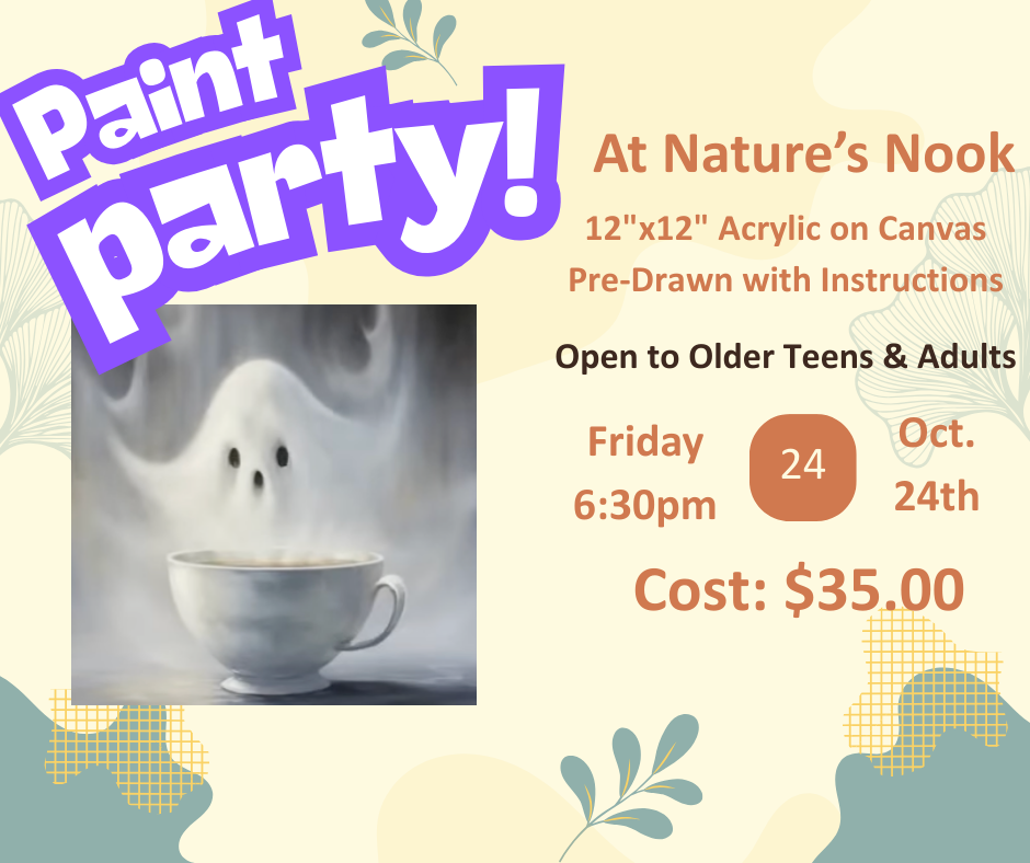 Oct. 24 Paint Party at Nature's Nook