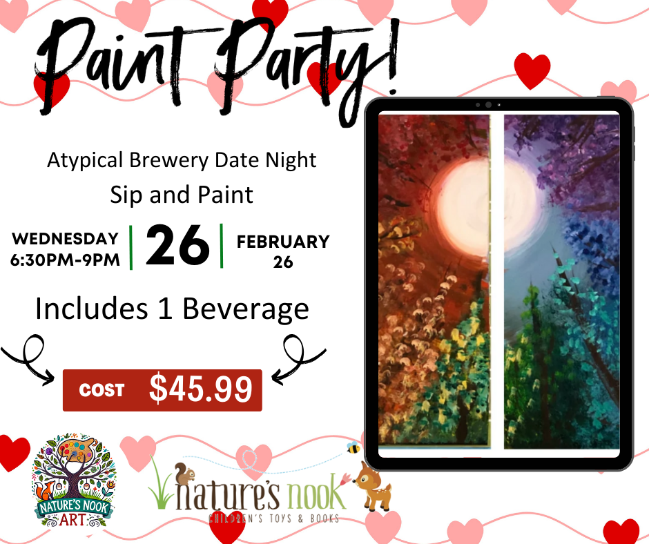 Feb. 26th Atypical Brewery Date Night Paint Party