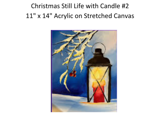 Christmas Still Life with Candle #2