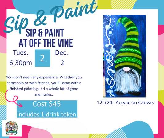 Dec. 2 Sip and Paint at Off The Vine