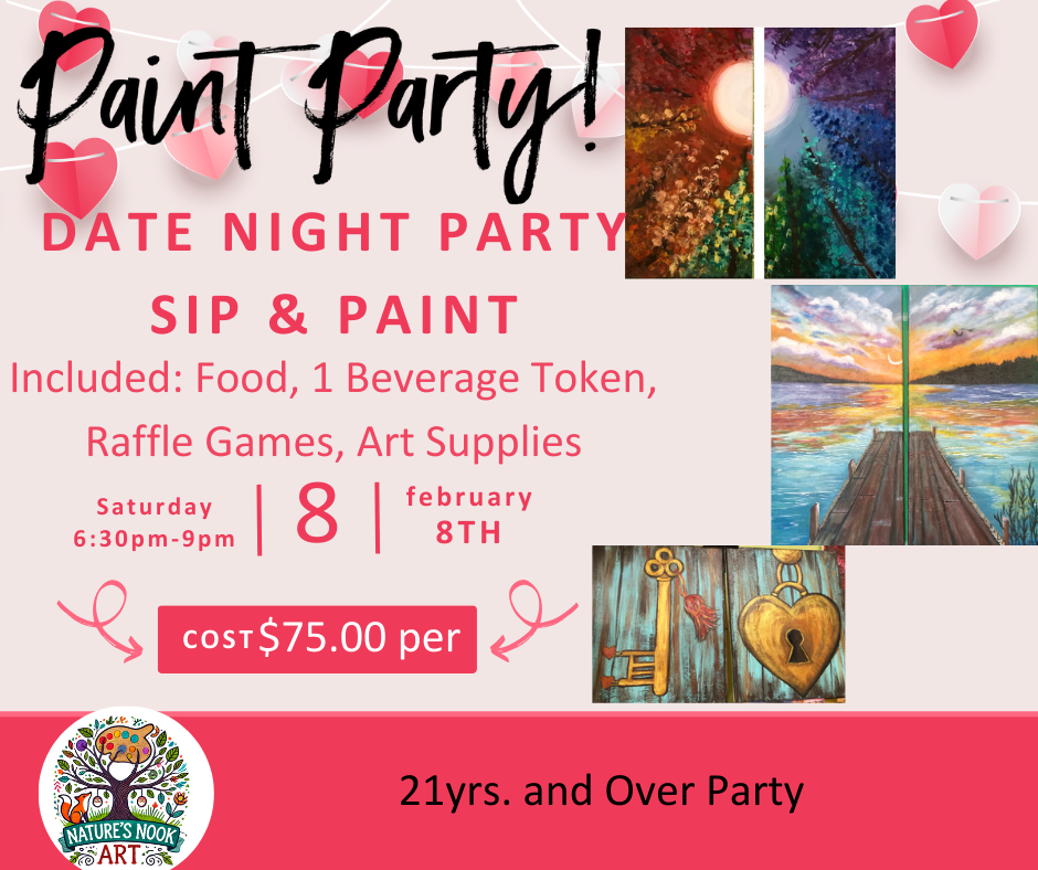 Feb. 8th Big Venue Paint Party at Room 221 Paint Party