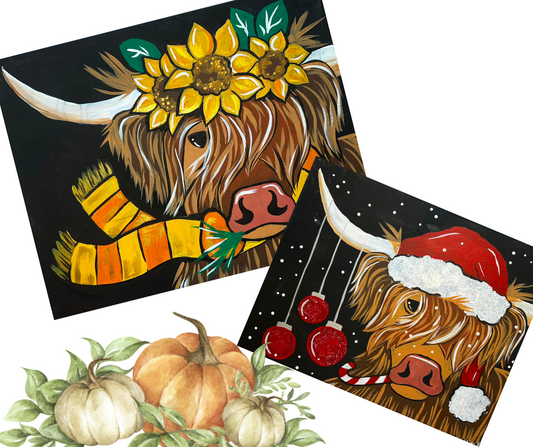 Highland Cow Paint Party at Nature's Nook