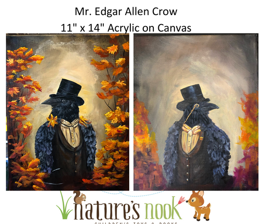 Mr. Edgar Allen Crow Sip and Paint at Magic City Tattoo