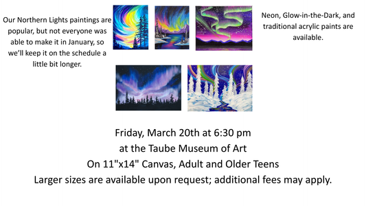 March 20 Northern Lights Taube Museum