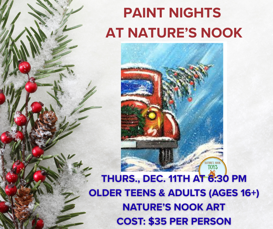 Dec. 11th Paint Night at Nature's Nook