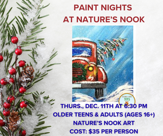 Dec. 11th Paint Night at Nature's Nook