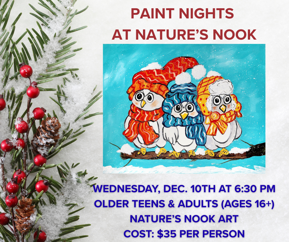 Dec. 10th Paint Night at Nature's Nook