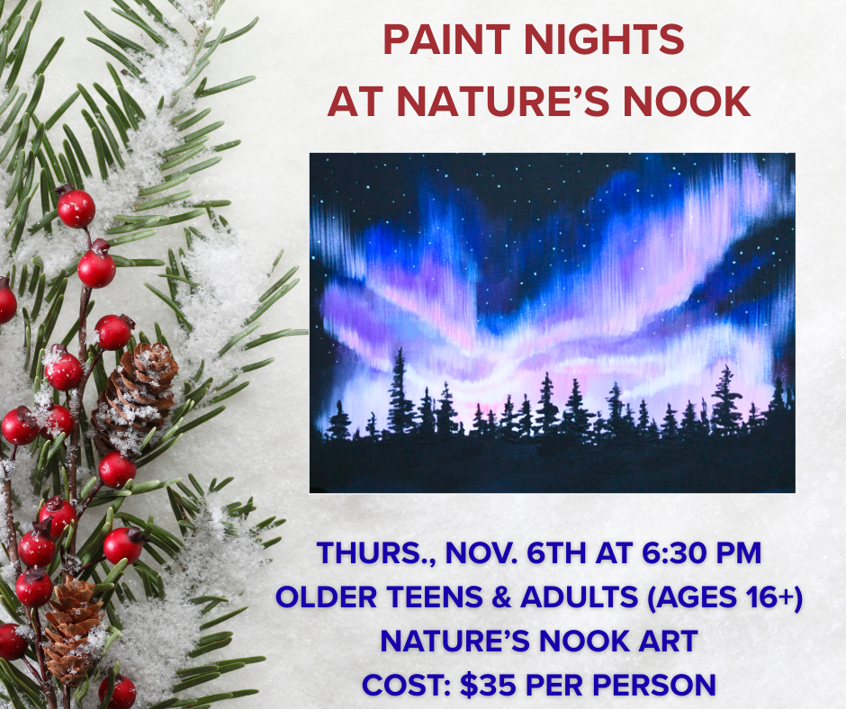 Nov. 6th Paint Night at Nature's Nook
