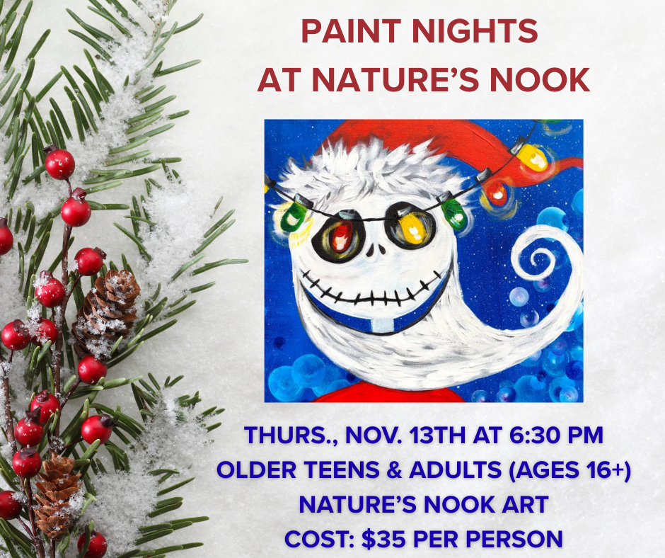 Nov. 13th Paint Night at Nature's Nook
