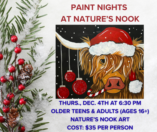 Dec. 4th Paint Night at Nature's Nook