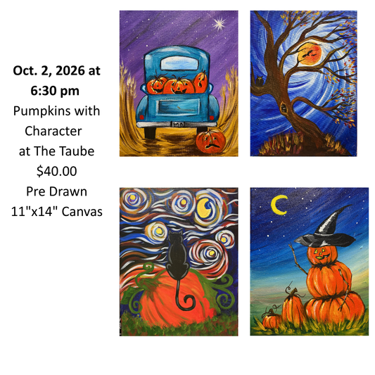 Oct. 2nd Pumpkins with Character at the Taube