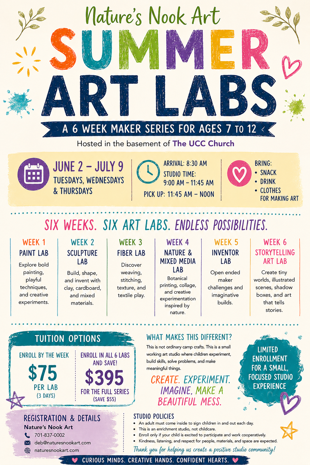 Summer Art Lab: A 6-Week Creative Series