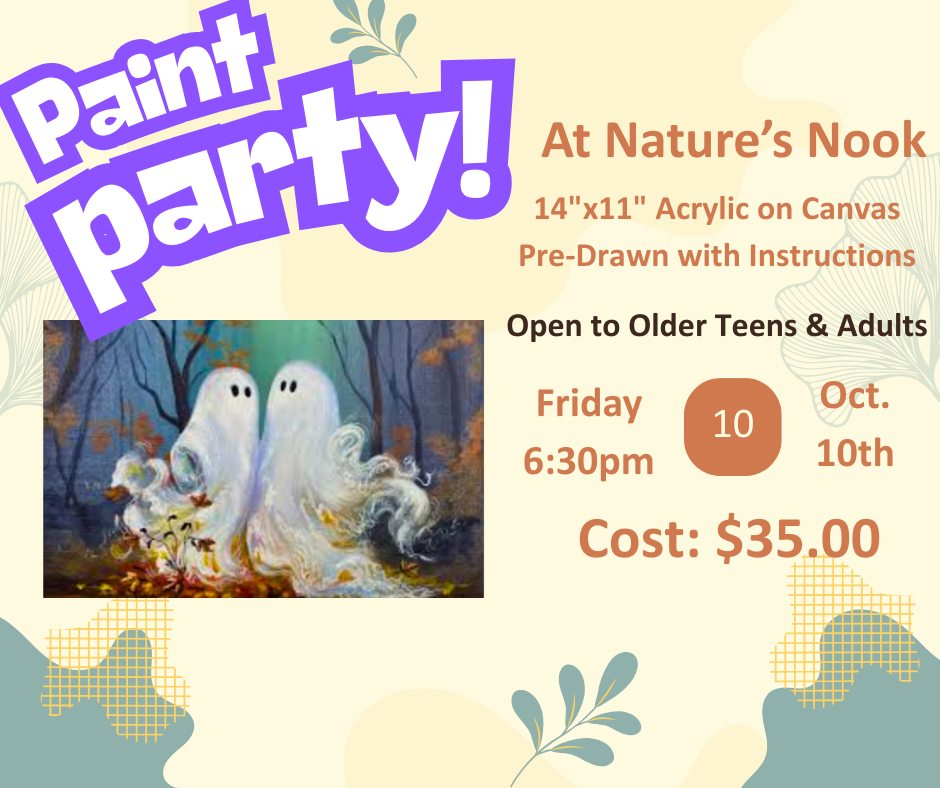 Oct. 10 Paint Party Nature's Nook