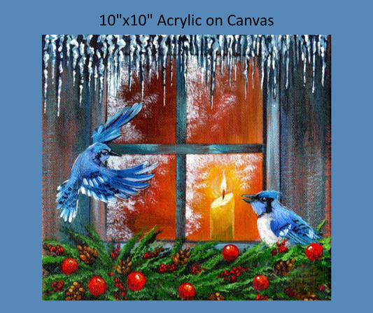Blue Jays by Candlelight