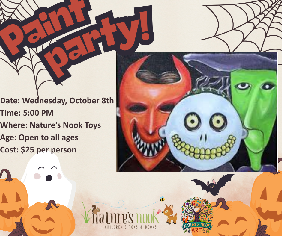 Oct. 8th Spooky Season Paint Party! at Nature's Nook