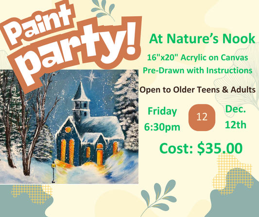 Dec. 12 Paint Party at Nature's Nook