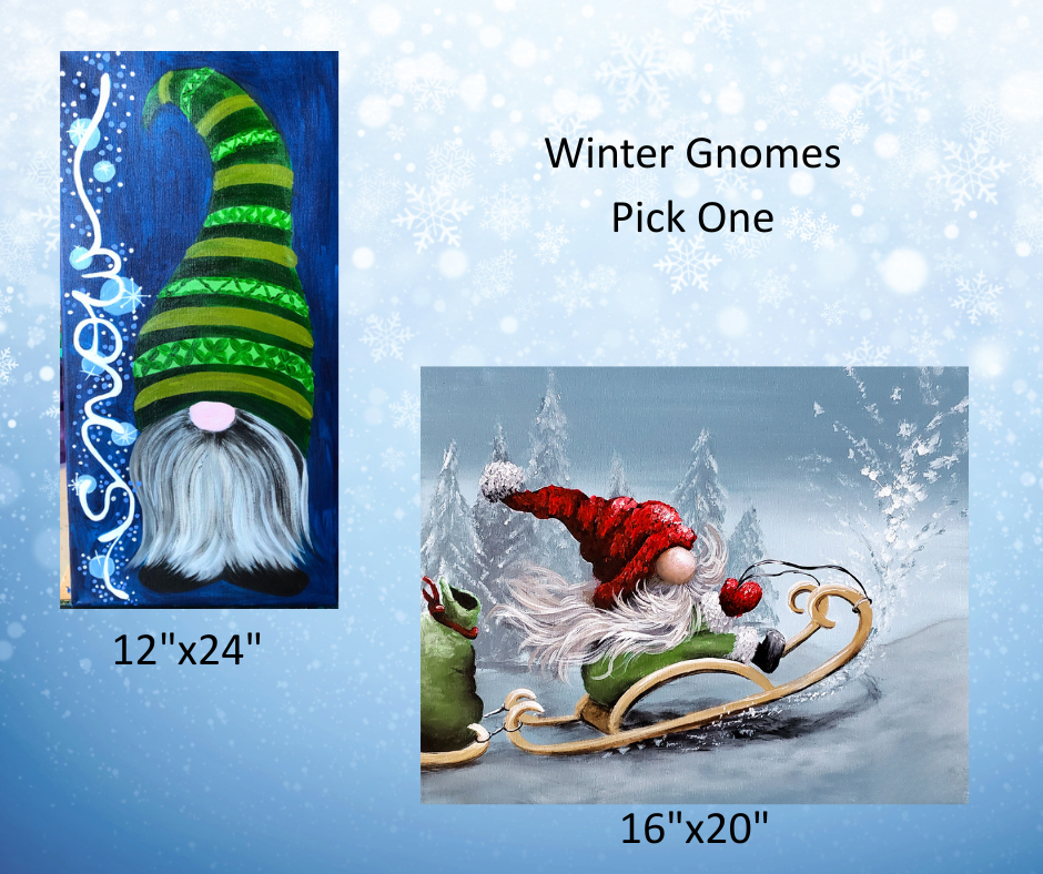 Winter Gnome Collection Large Canvas